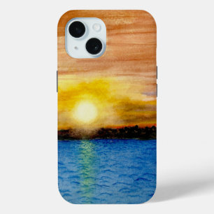Zonnesten boven water iPhone 15 case
