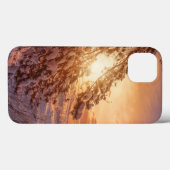 Zonnesten boven zee en snowpiene Case-Mate iPhone case (Achterkant (horizontaal))