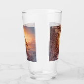 Zonnesten boven zee en snowpiene glas (Rechts)