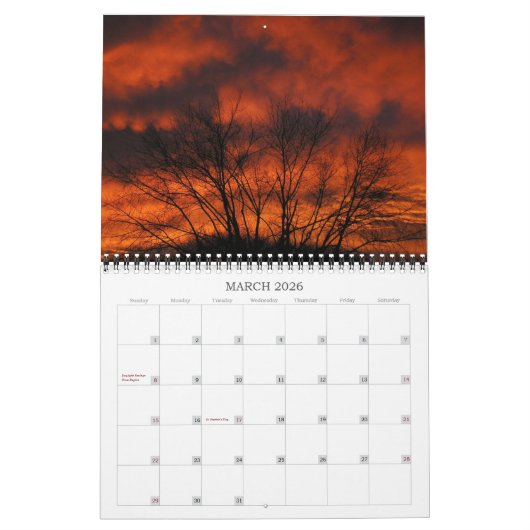 Zonnestijden en Zonsondergangen Kalender (Mar 2026)