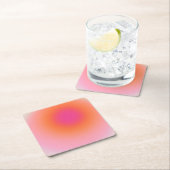 Zonnestijggradiënt - Beige roze Sinaasappel Kartonnen Onderzetters (Insitu)