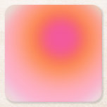 Zonnestijggradiënt - Beige roze Sinaasappel Kartonnen Onderzetters<br><div class="desc">Verloopontwerp - aura - effect - beige,  roze en Oranje ombre.</div>