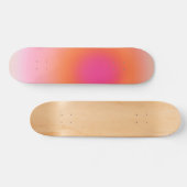Zonnestijggradiënt - Beige roze Sinaasappel Persoonlijk Skateboard (Horizontaal)