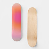 Zonnestijggradiënt - Beige roze Sinaasappel Persoonlijk Skateboard (Voorkant)