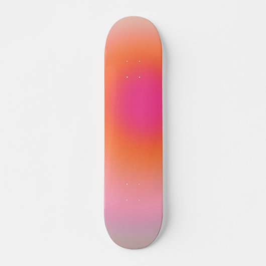 Zonnestijggradiënt - Beige roze Sinaasappel Persoonlijk Skateboard (Voorkant)
