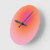 Zonnestijggradiënt - Beige roze Sinaasappel Ronde Klok (Hoek)