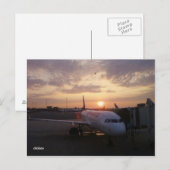 Zonnestijging, Briefkaart van het vliegtuig (Voorkant / Achterkant)