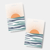 Zonnestijging door het zee badge (Voor- en achterkant)