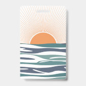Zonnestijging door het zee badge (Achterkant)