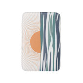 Zonnestijging door het zee badmat (Voorkant Verticaal)