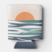 Zonnestijging door het zee blikjeskoeler (Achterkant)