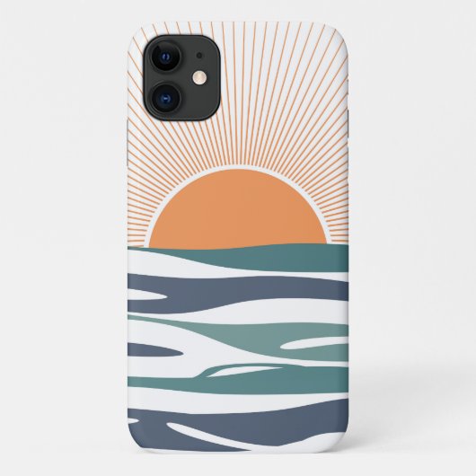 Zonnestijging door het zee Case-Mate iPhone case (Achterkant)