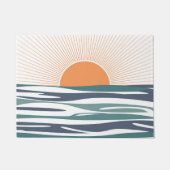 Zonnestijging door het zee deurmat (Voorkant)