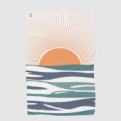 Zonnestijging door het zee golfhanddoek (Voorkant)