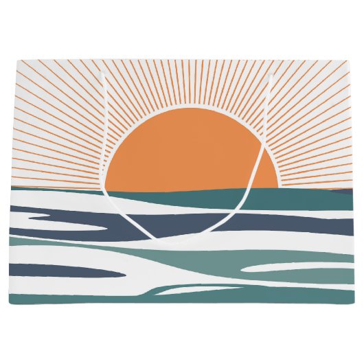 Zonnestijging door het zee groot cadeauzakje (Voorkant)