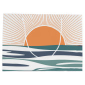 Zonnestijging door het zee groot cadeauzakje (Achterkant)