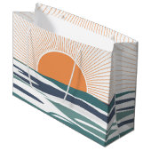 Zonnestijging door het zee groot cadeauzakje (Voorkant Gekanteld)