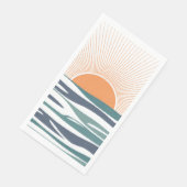 Zonnestijging door het zee servet (Hoek)