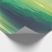 Zonnestijging in de illustratie van het zee, kunst cadeaupapier (Hoek)