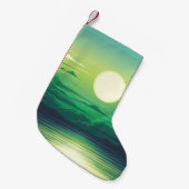 Zonnestijging in de illustratie van het zee, kunst kleine kerstsok (Voorkant (Hangend))