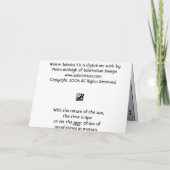 Zonnestilstand I van de winter Kaart (Achterkant)