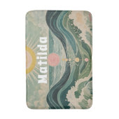 Zonnestoot gepersonaliseerd badmat (Voorkant Verticaal)