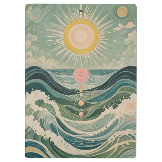 Zonnestoot gepersonaliseerd klembord (Achterkant)