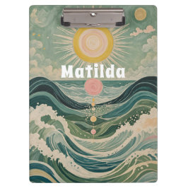 Zonnestoot gepersonaliseerd klembord