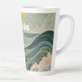 Zonnestoot gepersonaliseerd latte mok (Rechts)