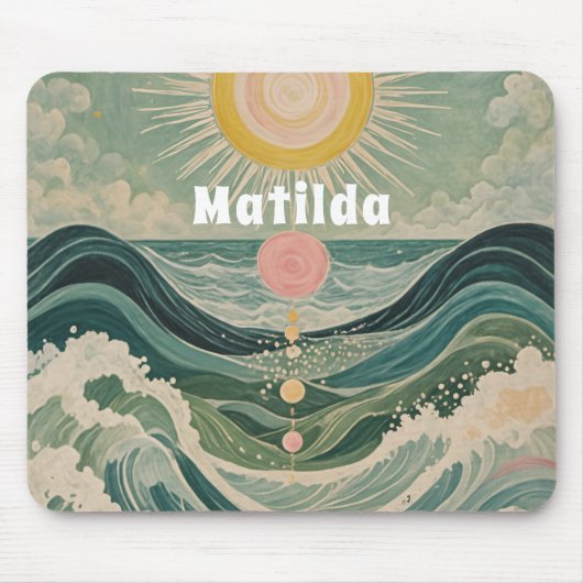 Zonnestoot gepersonaliseerd muismat (Voorkant)