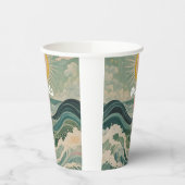 Zonnestoot gepersonaliseerd papieren bekers (Links)