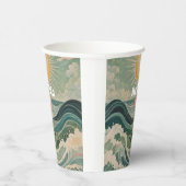 Zonnestoot gepersonaliseerd papieren bekers (Rechts)