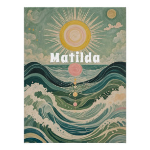 Zonnestoot gepersonaliseerd perfect poster