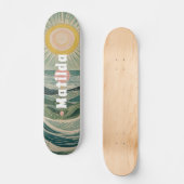 Zonnestoot gepersonaliseerd persoonlijk skateboard (Voorkant)