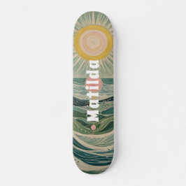 Zonnestoot gepersonaliseerd persoonlijk skateboard