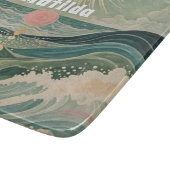 Zonnestoot gepersonaliseerd snijplank (Hoek)