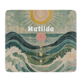 Zonnestoot gepersonaliseerd snijplank