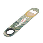 Zonnestoot gepersonaliseerd speed flessenopener (Voorkant Gekanteld)