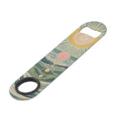 Zonnestoot gepersonaliseerd speed flessenopener (Achterkant Gekanteld)