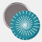 Zonnestraal 11 magneet (Voorkant / Achterkant)