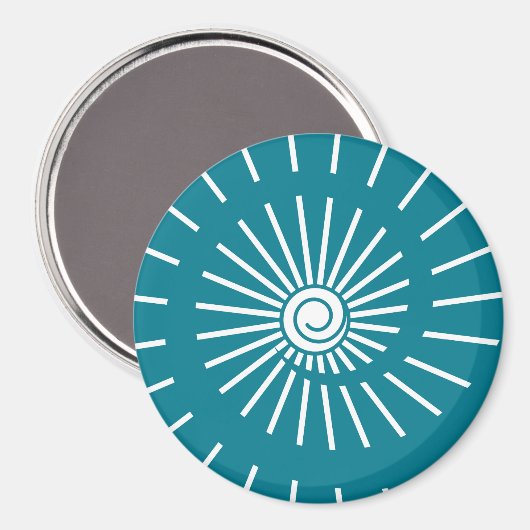 Zonnestraal 11 magneet (Voorkant / Achterkant)