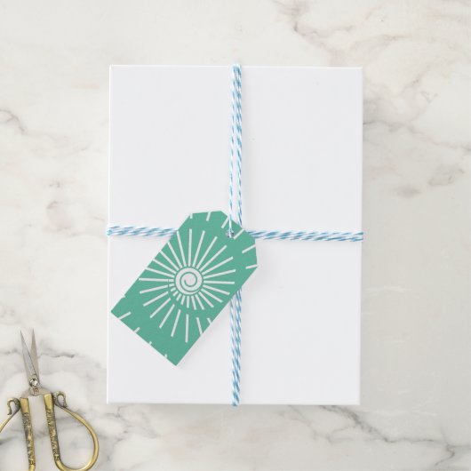 Zonnestraal 12 cadeaulabel (Met Touw)