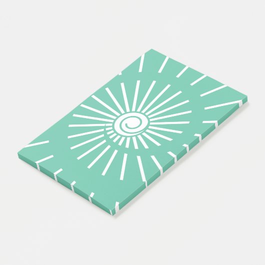 Zonnestraal 12 post-it® notes (Schuin)