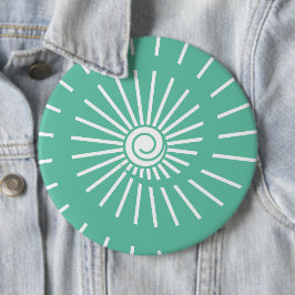Zonnestraal 12 ronde button 6,0 cm