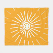 Zonnestraal 2 fleece deken (Voorkant (Horizontaal))