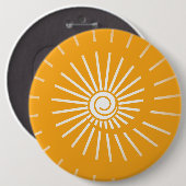 Zonnestraal 2 ronde button 6,0 cm (Voorkant /achterkant)