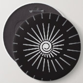 Zonnestraal 5 ronde button 6,0 cm (Voorkant /achterkant)