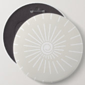 Zonnestraal 7 ronde button 6,0 cm (Voorkant /achterkant)