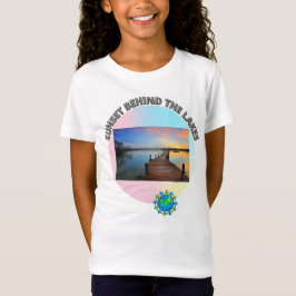 Zonnestraal achter het meer t-shirt