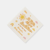 Zonnestraal Baby Shower Servet (Hoek)